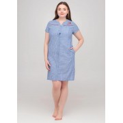 Блакитна сукня-сорочка Juliet deluxe в смужку  33282